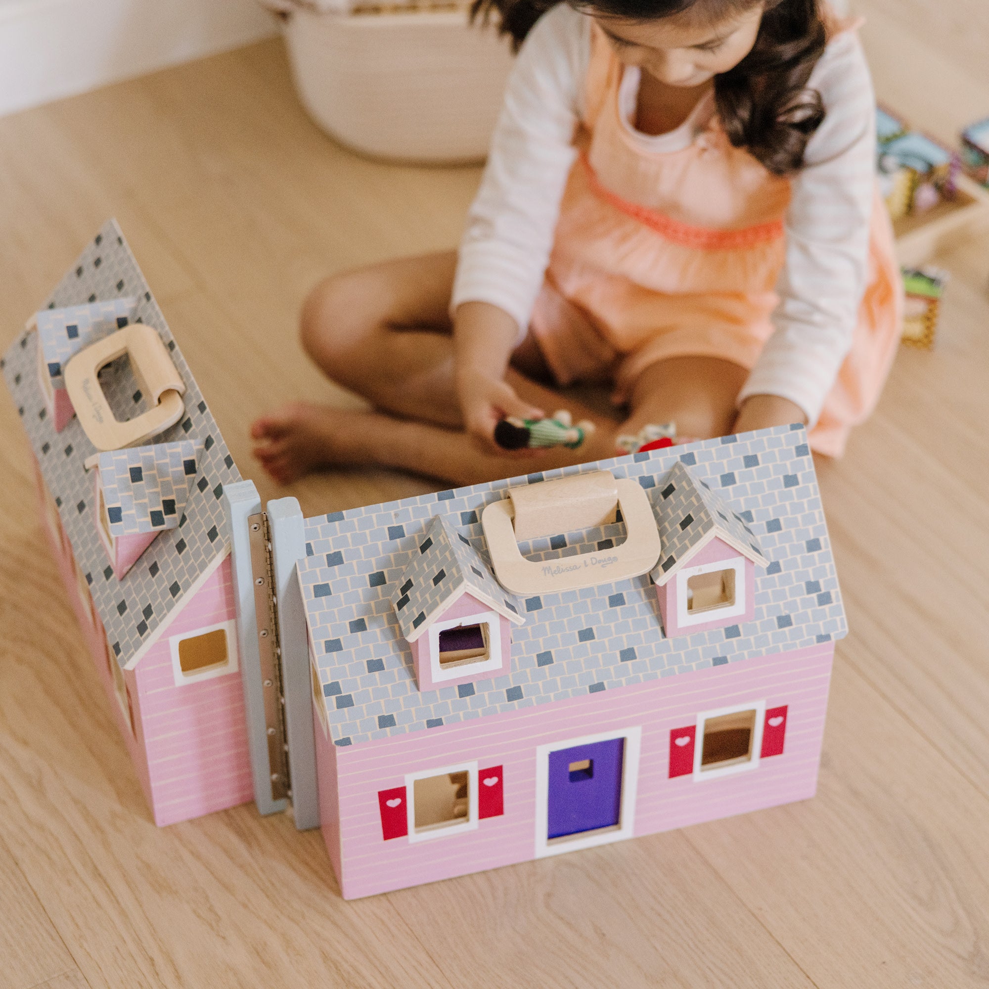 Wooden Fold & Go Dollhouse - Image 7