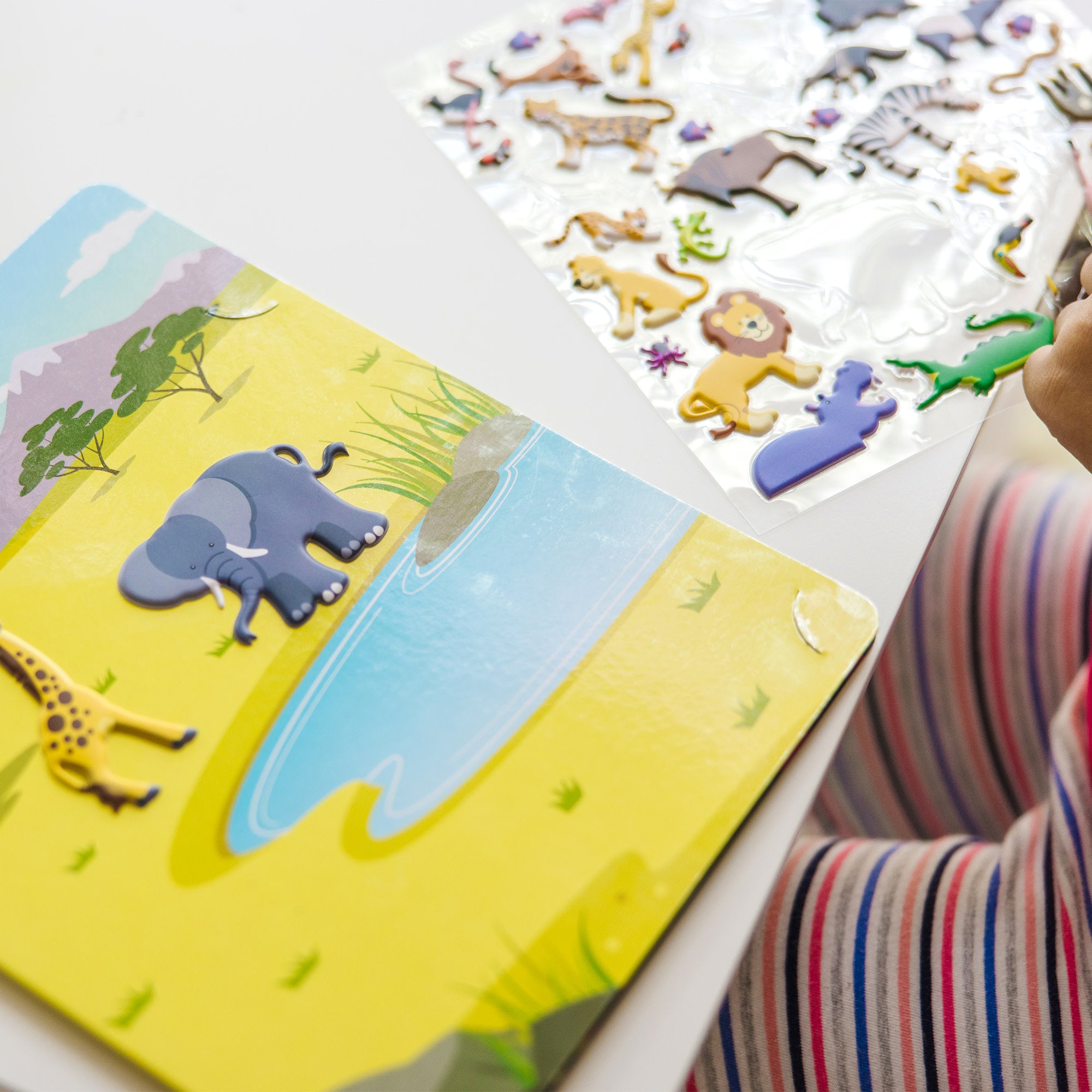 Puffy Sticker Play Set 3-Pack: Safari. Dinosaur. Ocean - Image 2