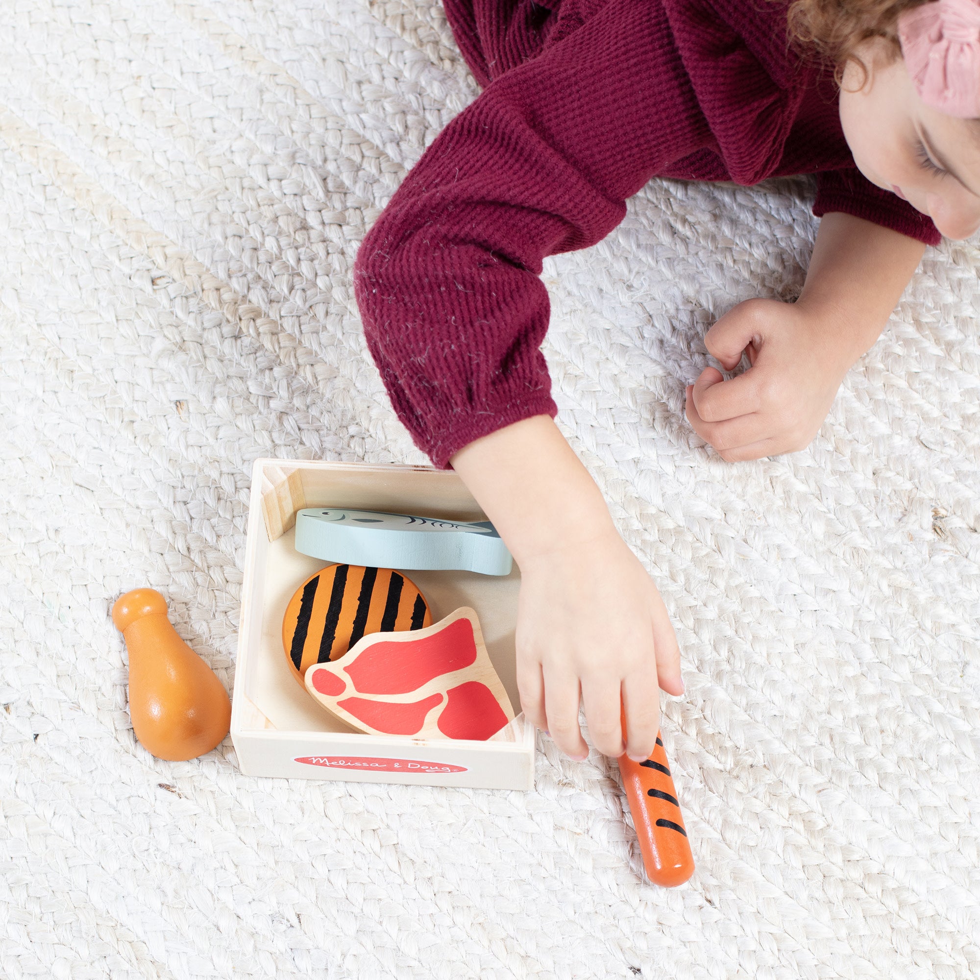 Wooden Food Groups Play Set ?C Protein - Image 6