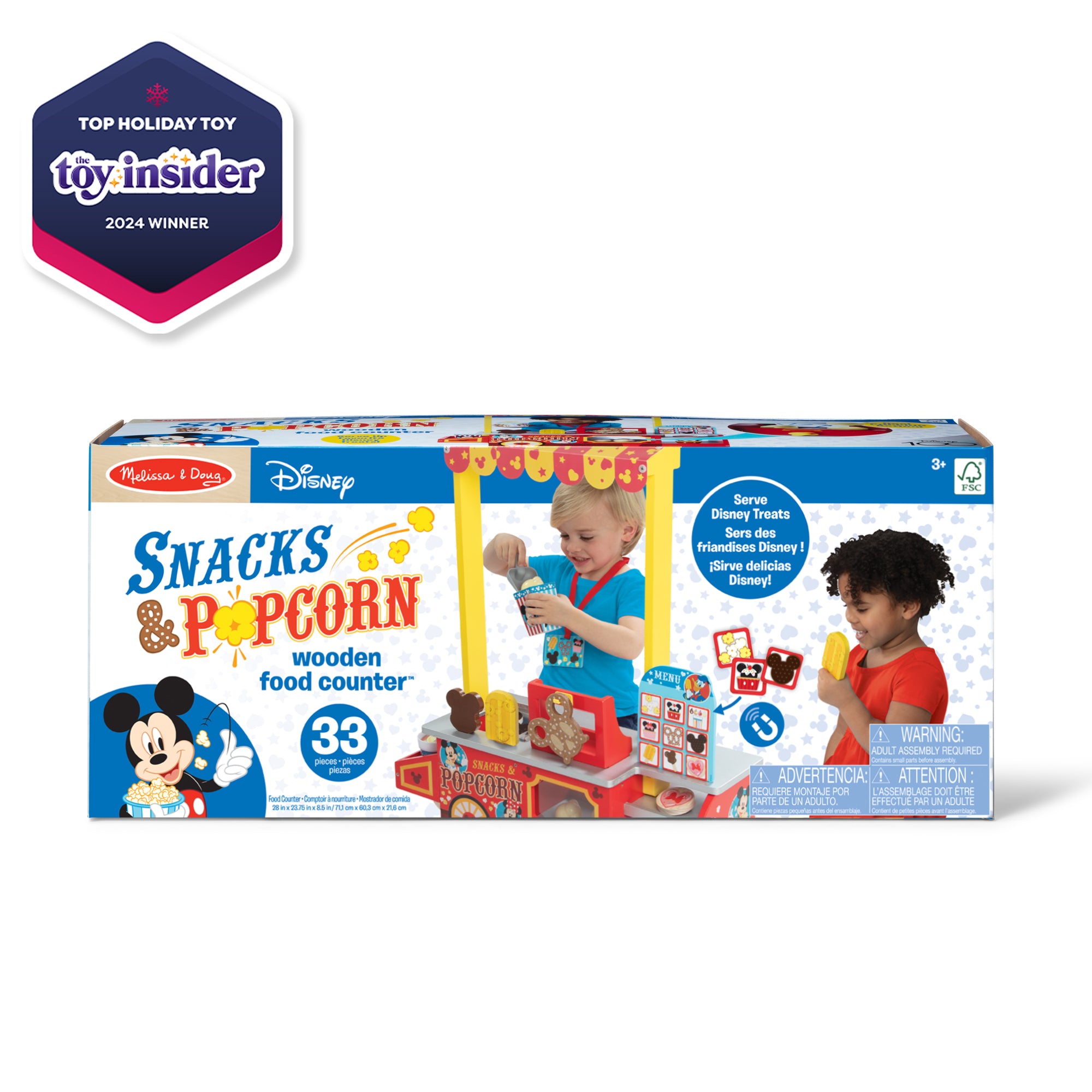 Disney Snacks & Popcorn Wooden Food Counter - Image 3