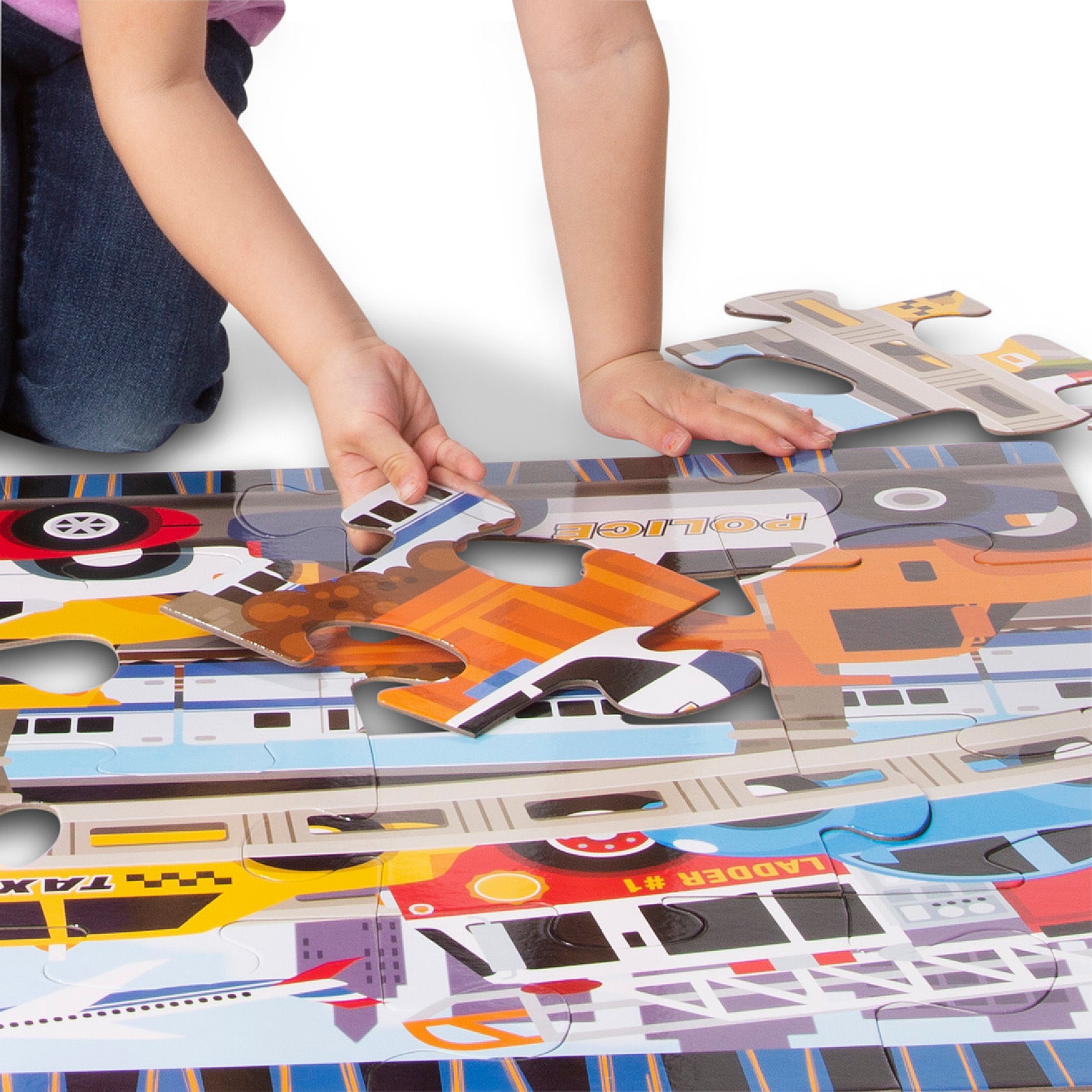 Traffic Jam Floor Puzzle - 24 Pieces - Image 5