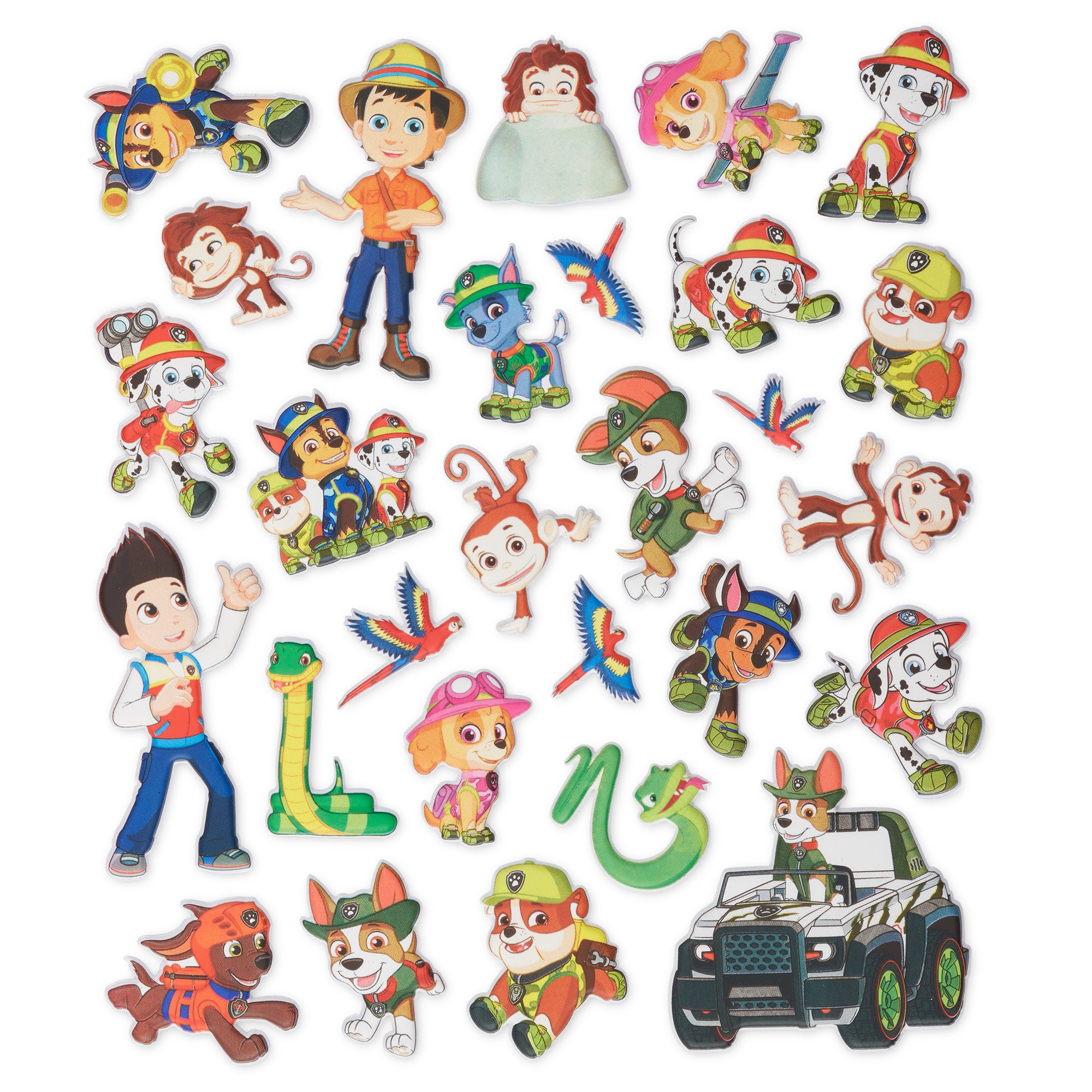 PAW Patrol Restickable Puffy Stickers - Jungle - Image 7