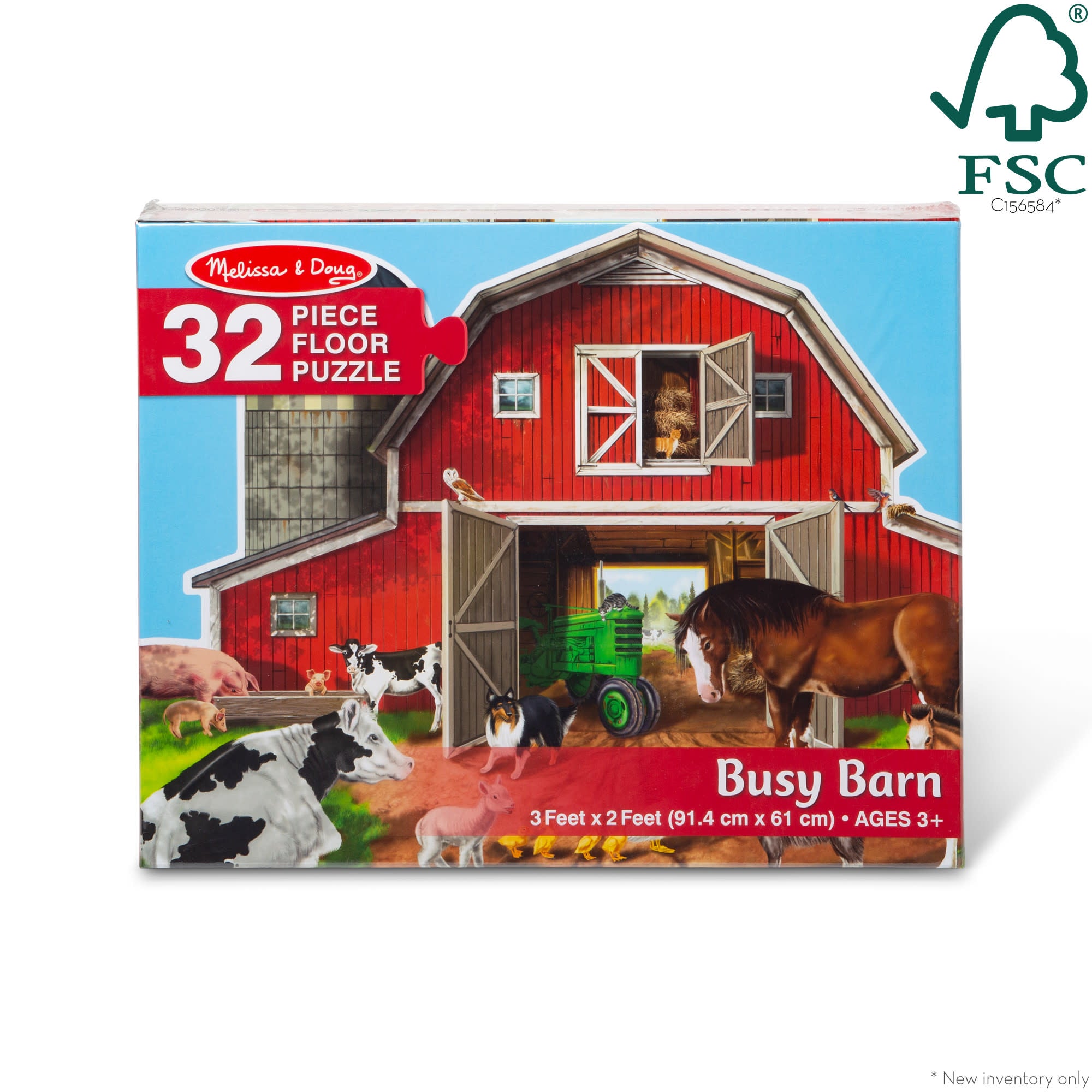 Busy Barn Shaped Floor Puzzle - 32 Pieces - Image 10