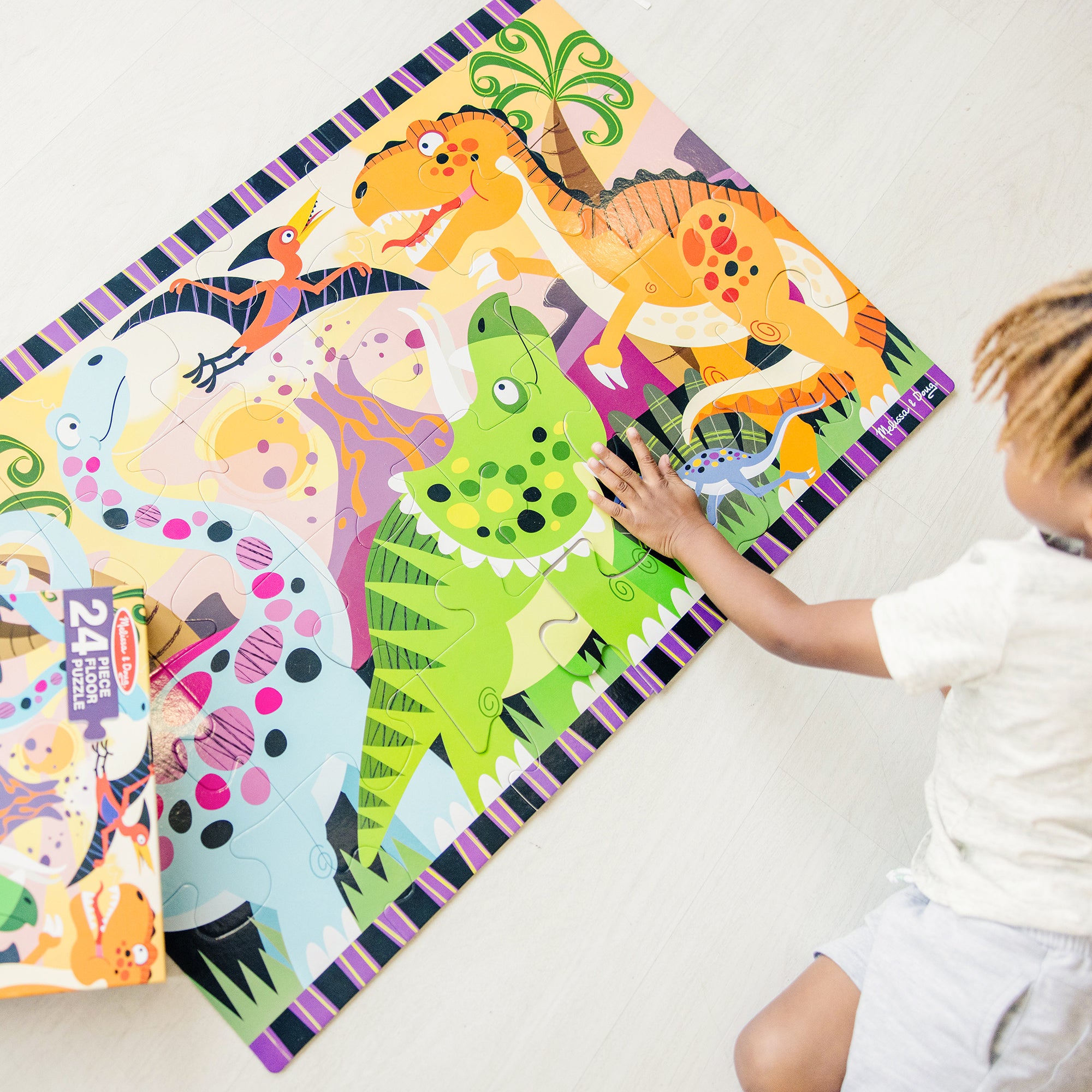 Dinosaur Dawn Floor Puzzle - 24 Pieces - Image 10