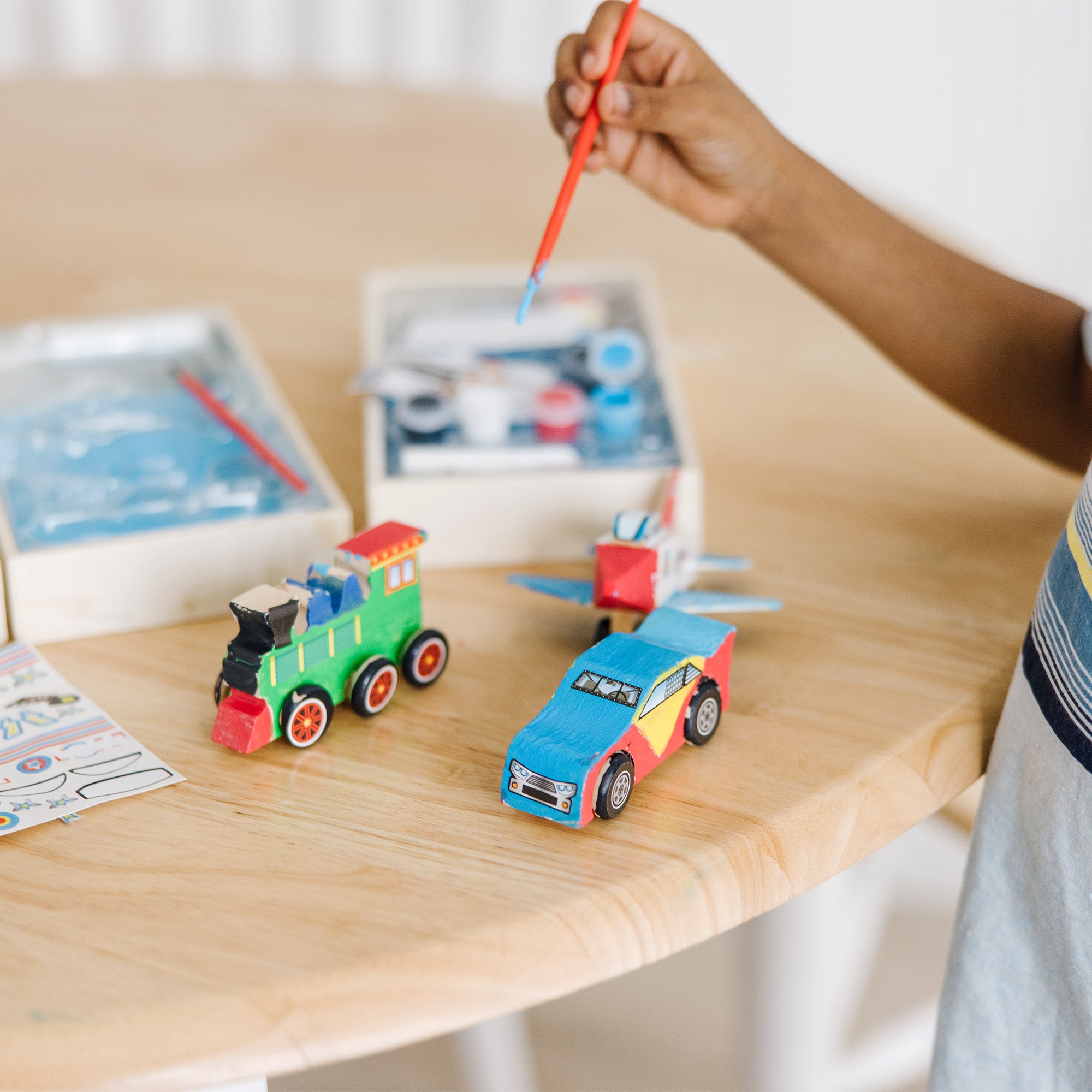 Createed by Me!? Vehicle Craft Kit 3-Pack: Plane. Train. Race Car - Image 9