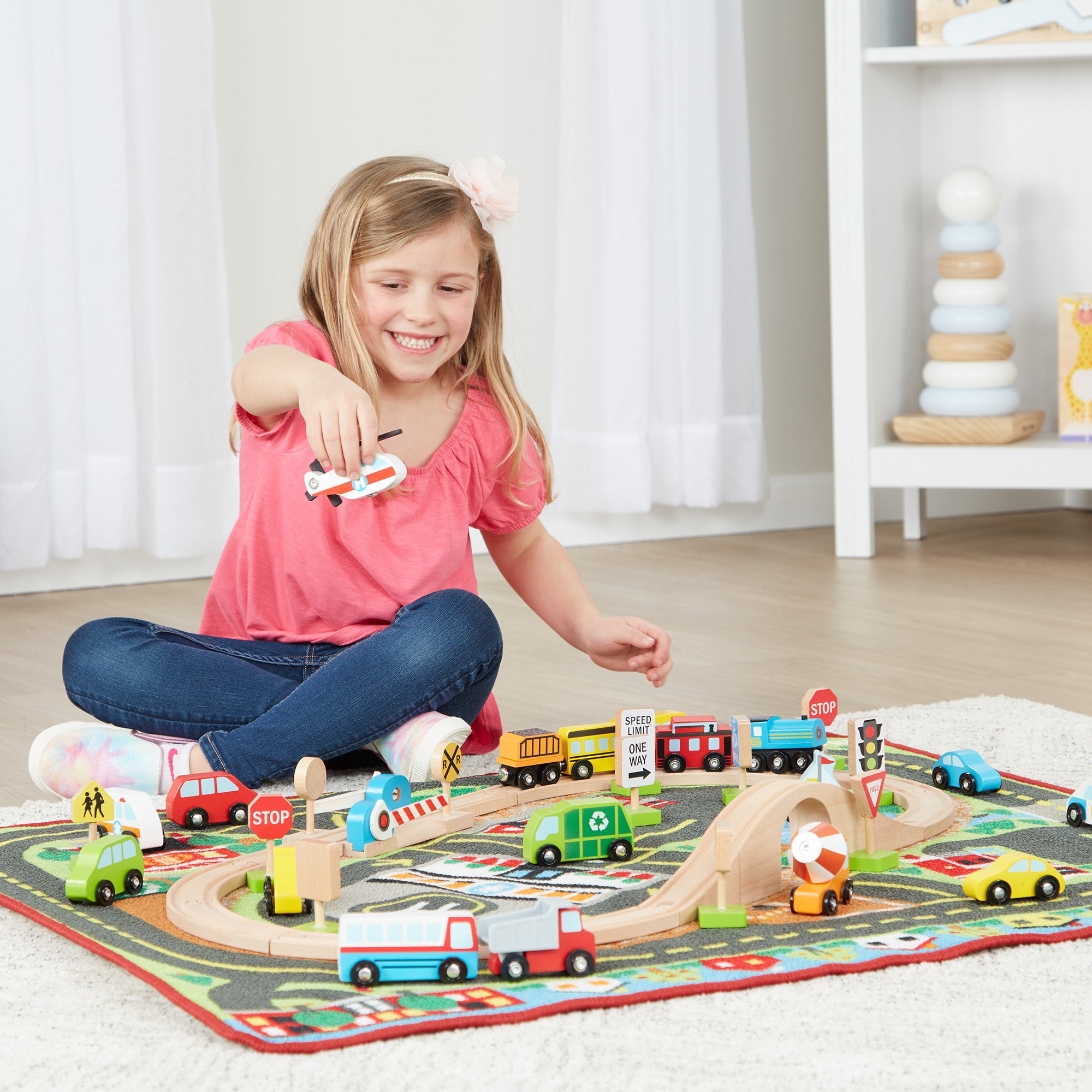 Deluxe Multi-Vehicle Activity Rug Play Set - Image 10