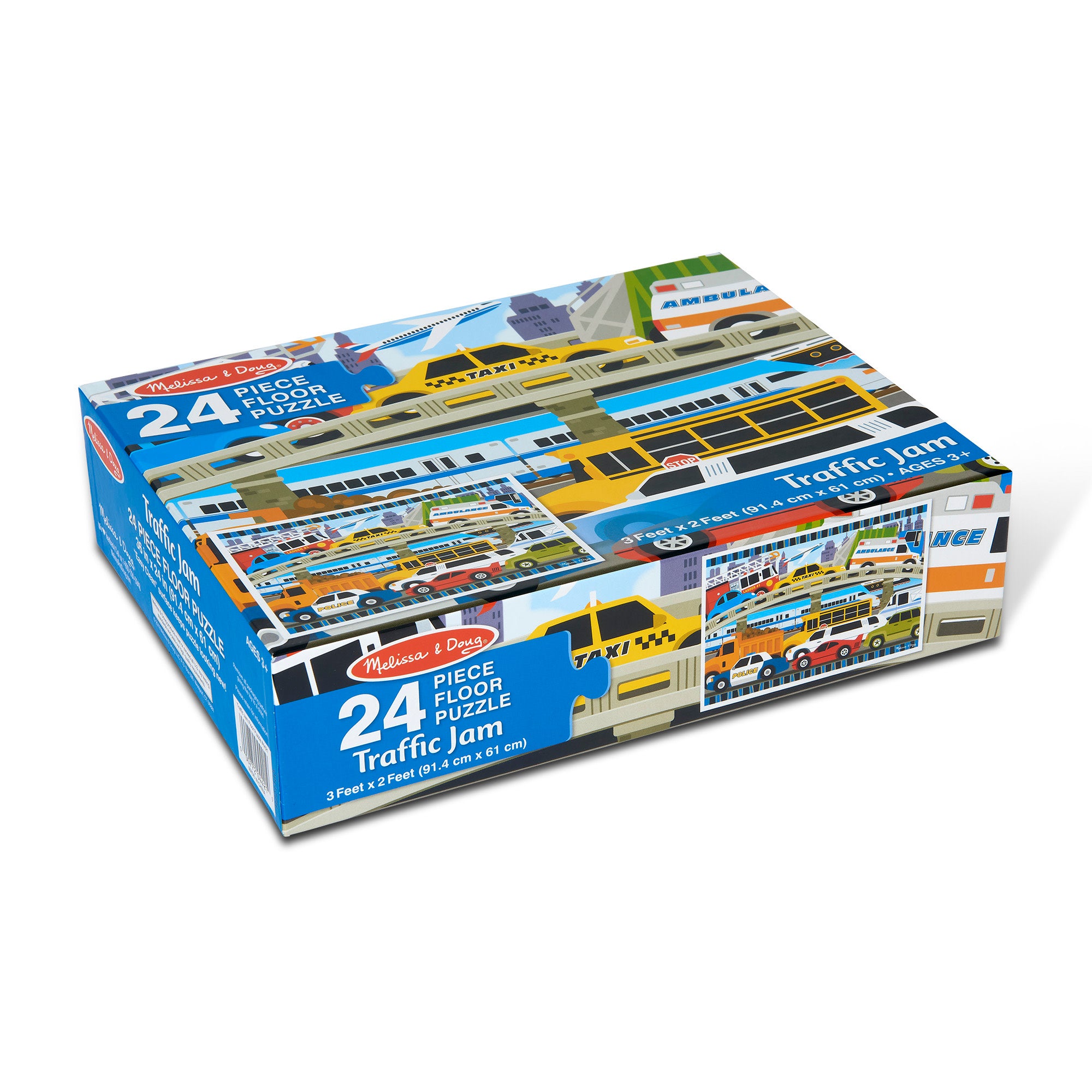 Traffic Jam Floor Puzzle - 24 Pieces - Image 4