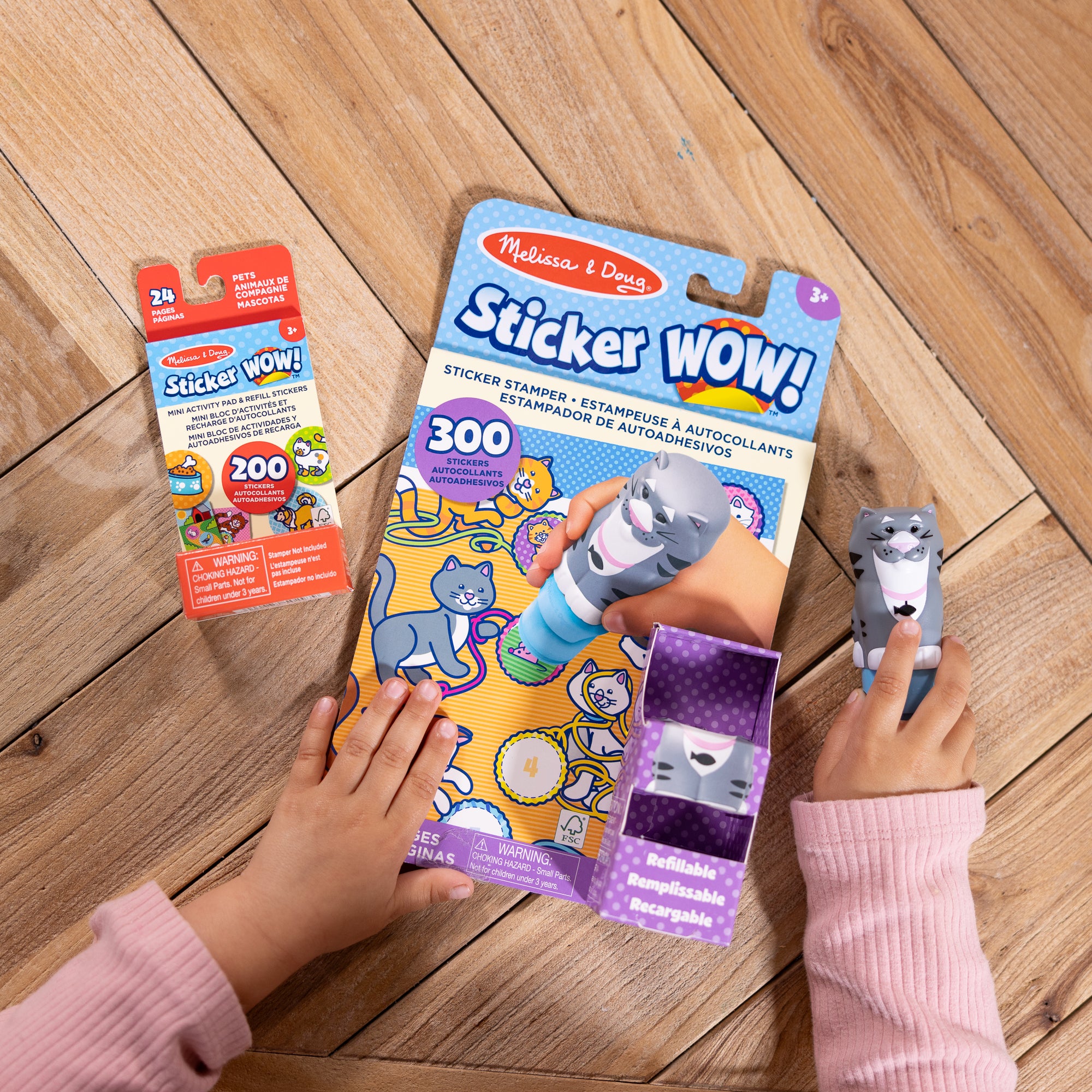 Sticker WOW!? Cat Bundle: Activity Pad & Sticker Stamper + Mini Activity Pad and 200 Refill Stickers - Image 10