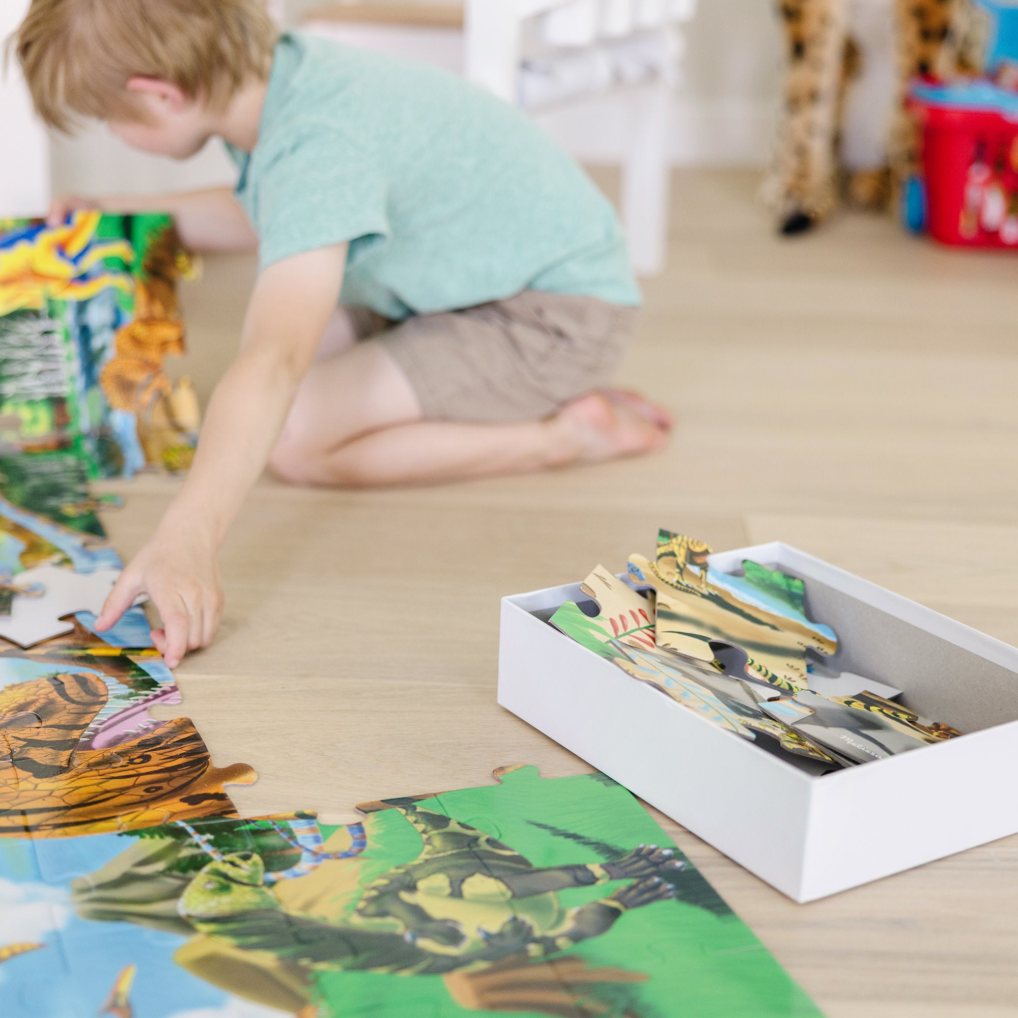 Land of Dinosaurs Floor Puzzle - 48 Pieces - Image 9