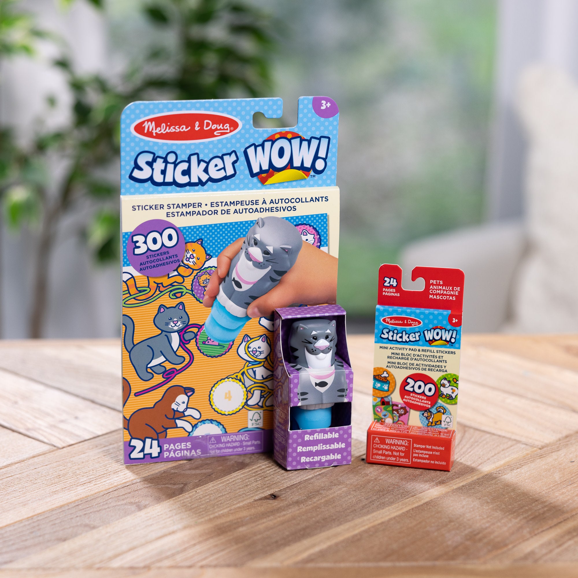 Sticker WOW!? Cat Bundle: Activity Pad & Sticker Stamper + Mini Activity Pad and 200 Refill Stickers - Image 9