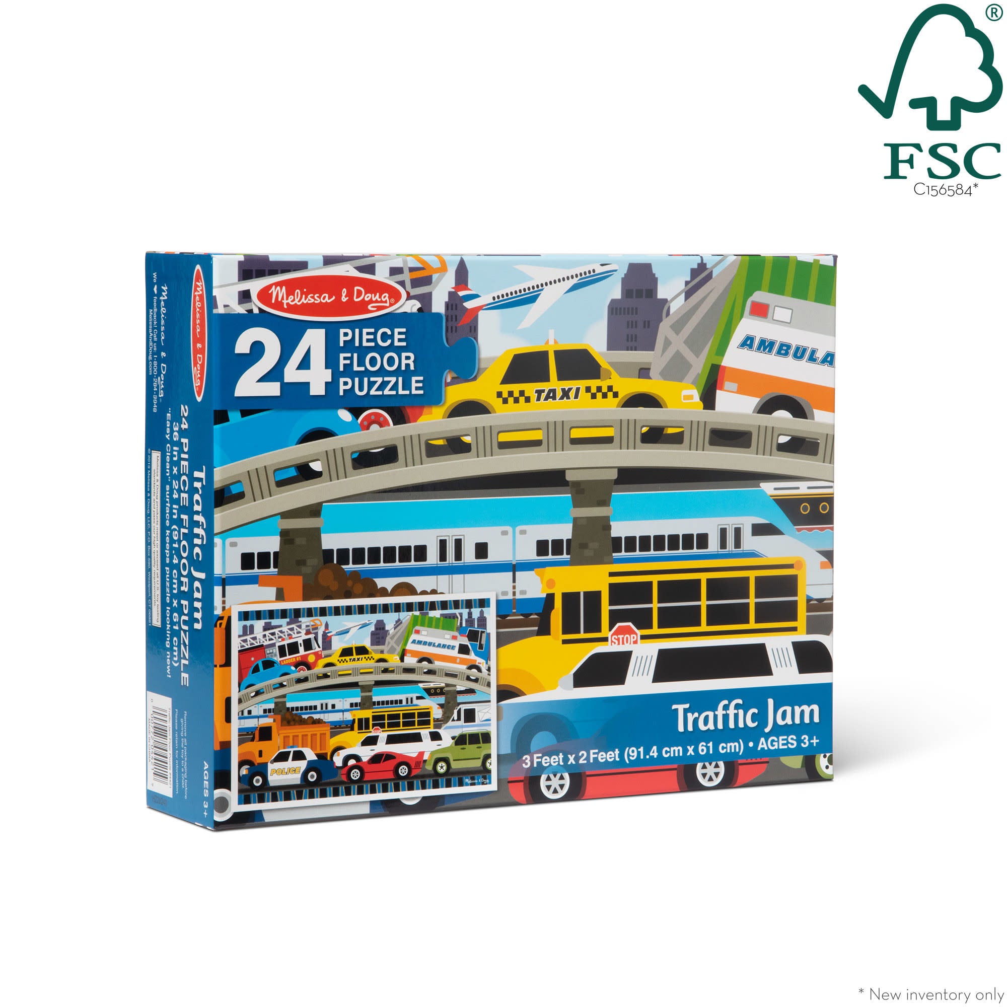 Traffic Jam Floor Puzzle - 24 Pieces - Image 10