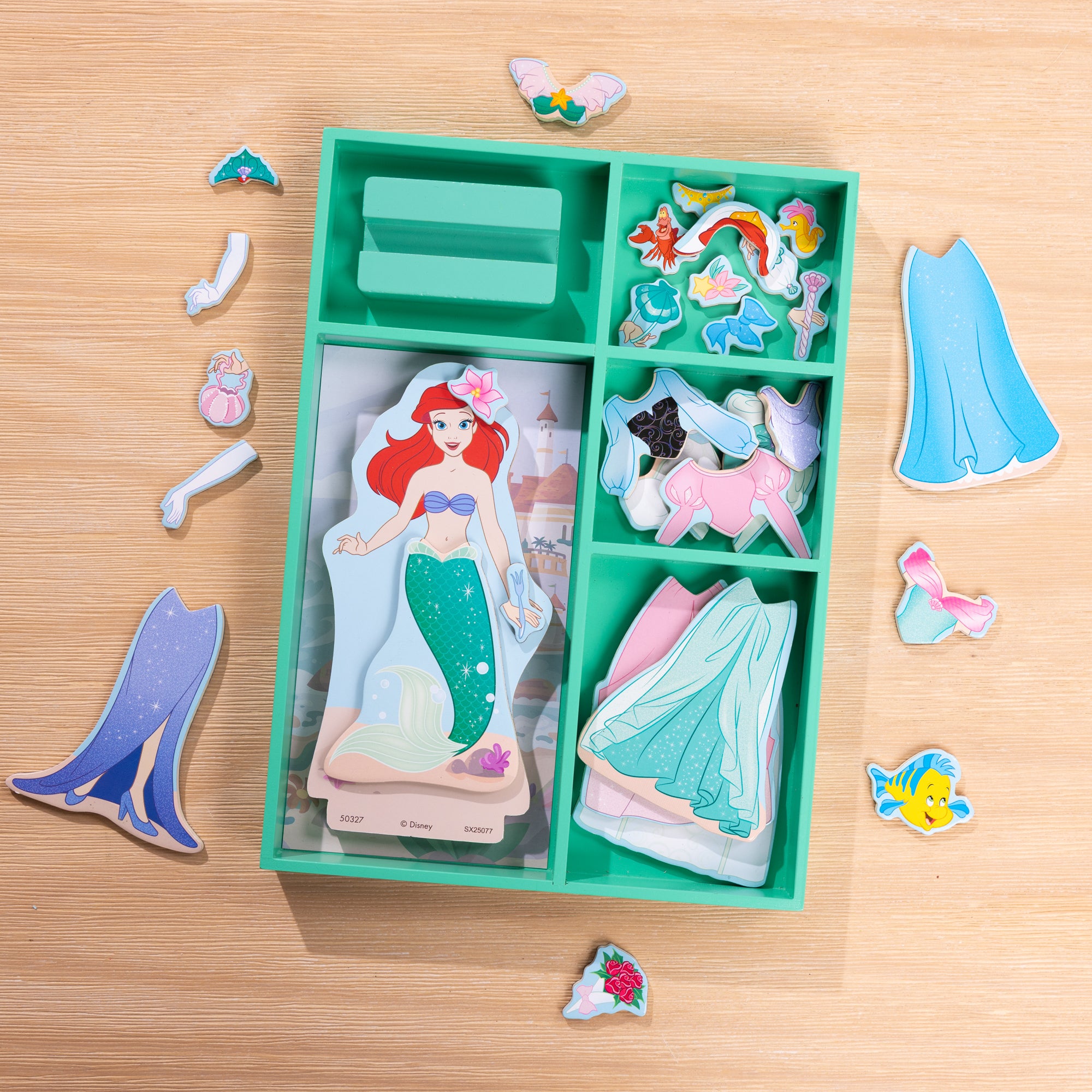 Disney Princess Ariel Wooden Magnetic Dress-Up - Image 9