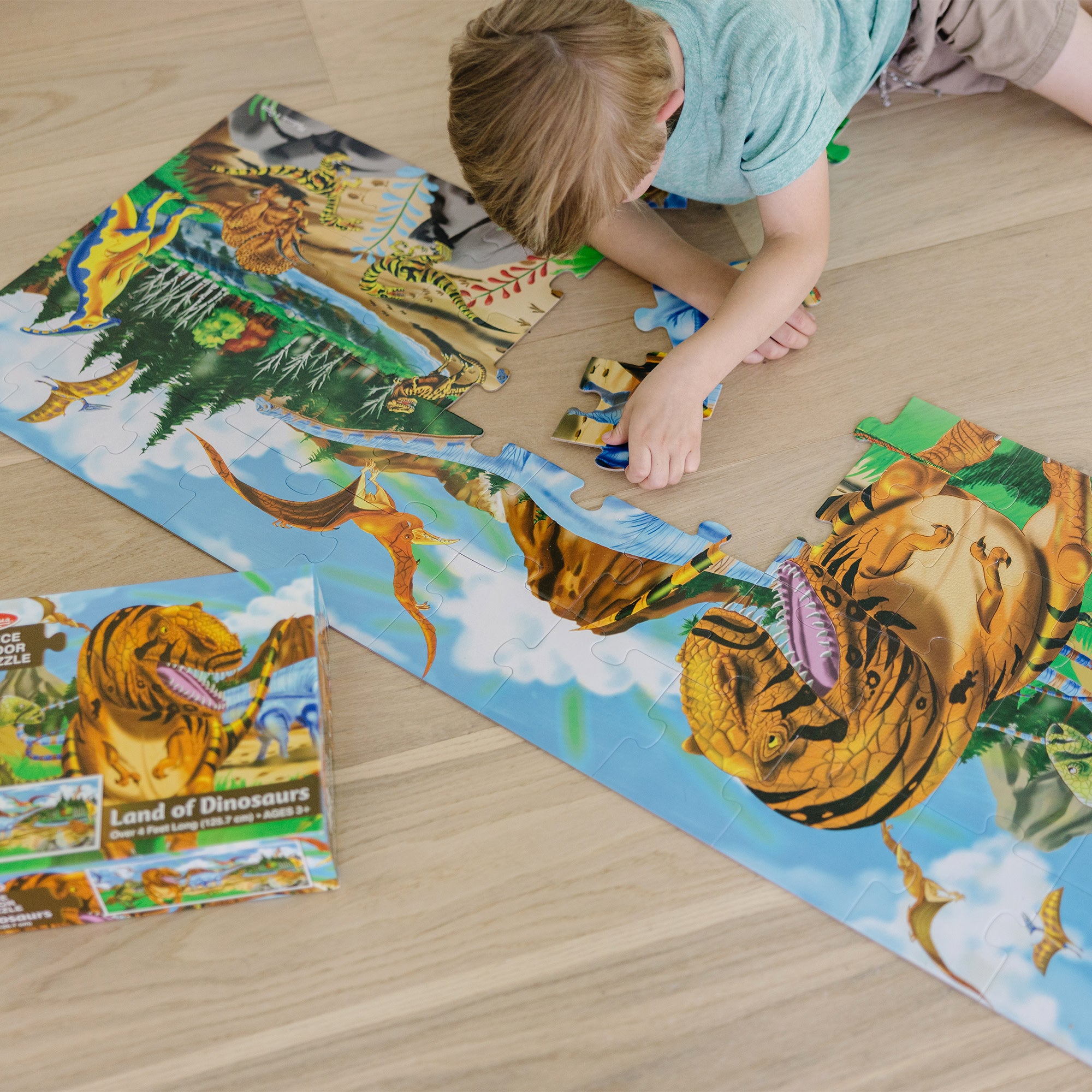 Land of Dinosaurs Floor Puzzle - 48 Pieces - Image 3