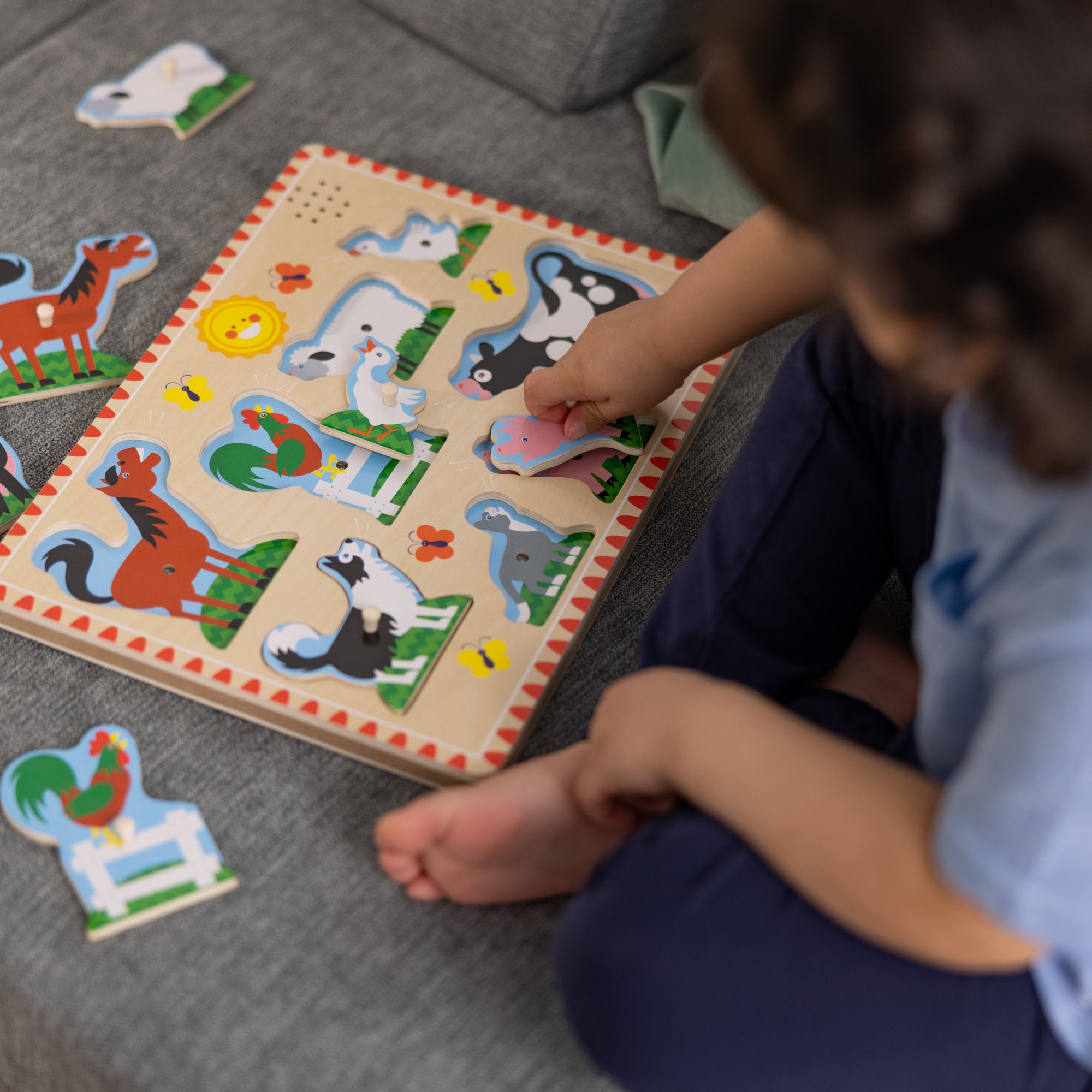 Farm Animals Sound Puzzle - 8 Pieces - Image 7