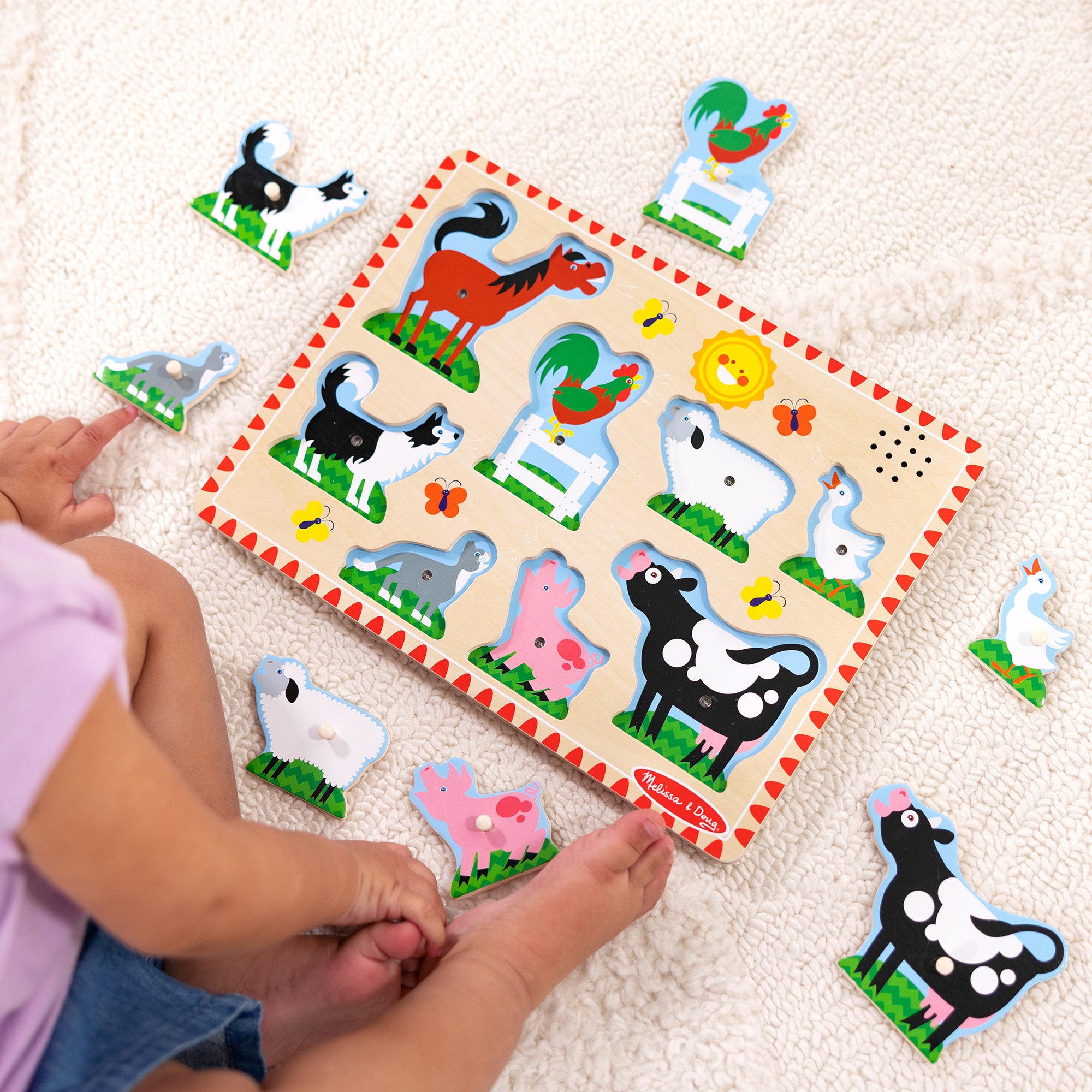 Farm Animals Sound Puzzle - 8 Pieces - Image 2