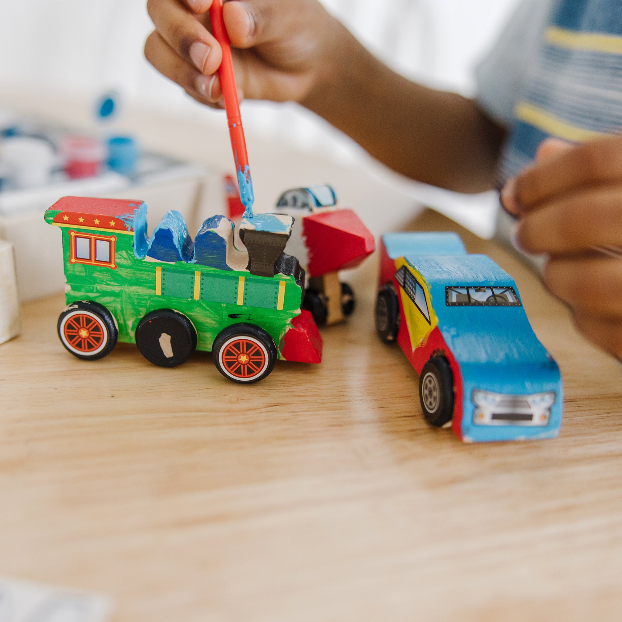 Createed by Me!? Vehicle Craft Kit 3-Pack: Plane. Train. Race Car - Image 5